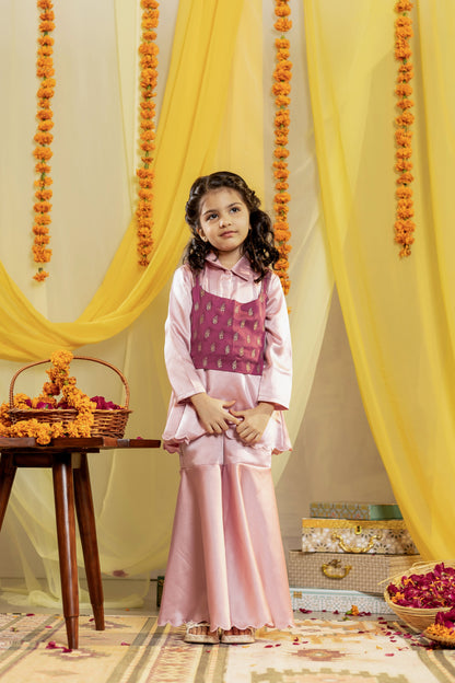 Soft Pink Lehenga Choli for Girls | Jhilmil Collection